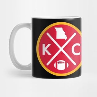 Kansas City Chiefs RETRO Football Emblem Mug